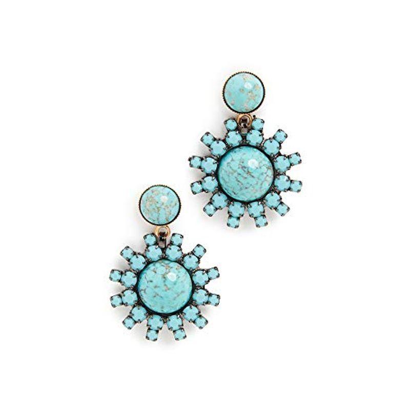 腕時計 アクセサリー スイーツ柄 ブルー Elizabeth Cole Women S Roscoe Earrings Turquoise Blue One Size Aldhqui34w Baltihouse Com Au