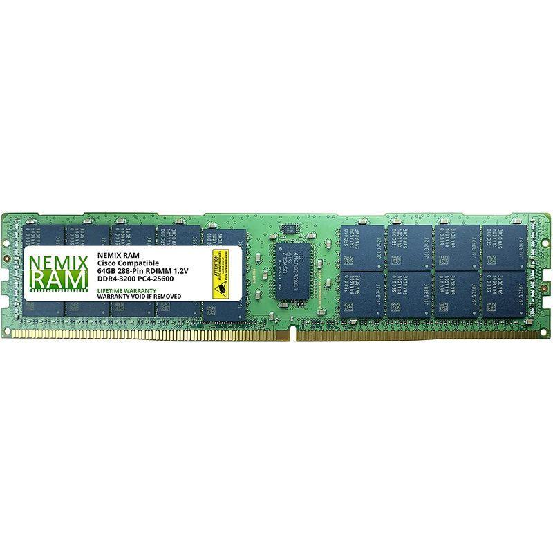 NEMIX PC4 25600 Cisco RAM 64GB DDR4 3200 PC4 25600 Replacement for for  20211208050914 01887 u
