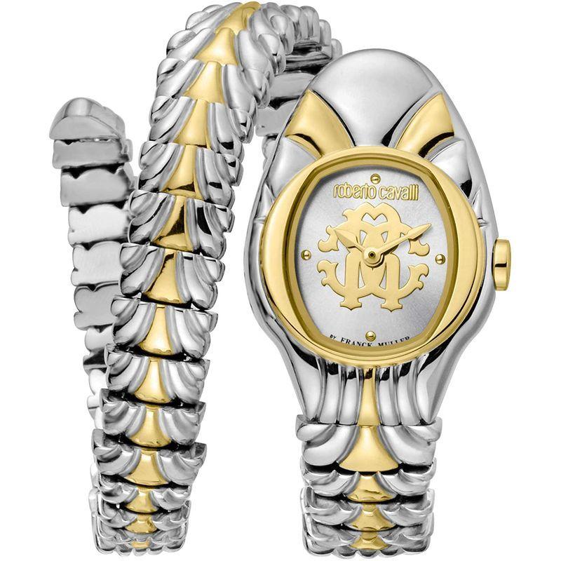 魅力的な ROBERTO CAVALLI Women's RC-93 Swiss Quartz Watch with Stainless Steel 腕時計