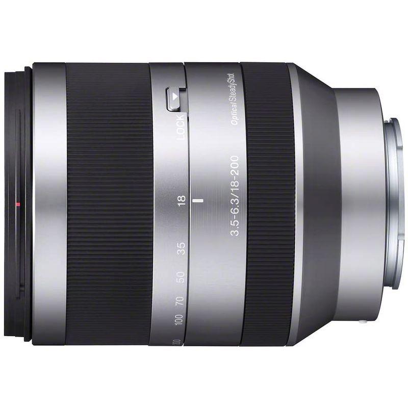 直営店に限定 SEL18200 Alpha Sony E-Mount (Silver) Lens OSS F3.5-6.3 18-200mm ビデオカメラ用レンズ