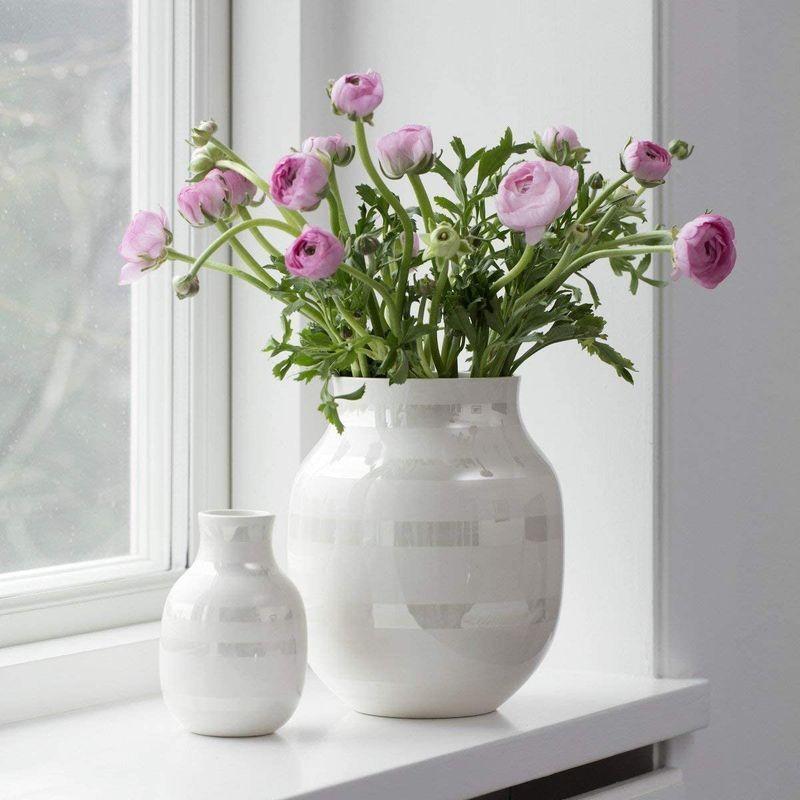 【ついに再販開始！】 Porcelain of Made vase Omaggio K?hler Hak with R vase, Modern Stripes, 花瓶、花器