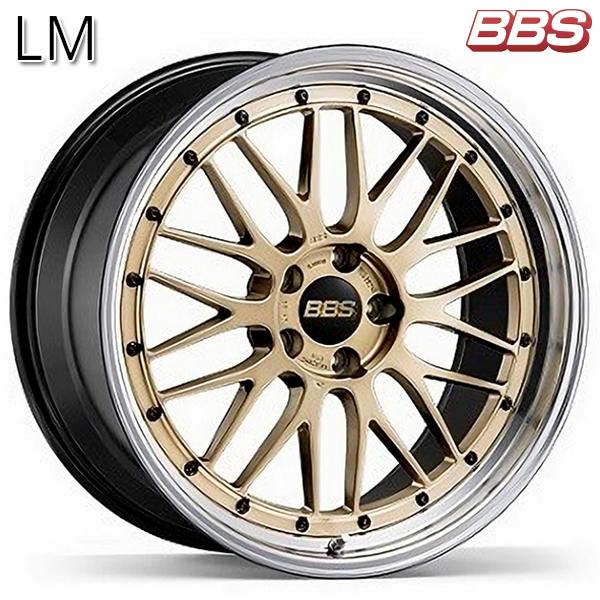 BBS LM 【LM260】 21インチ 9.0J 5H120 +32 ゴールドＸリム/ブラックブライトダイヤカット(GL-BKBD) アルミホイール単品 1本 4本以上送料無料