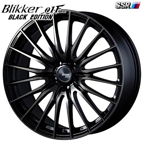 SSR Blikker ブリッカー 01F ブラックエディション 20インチ 8.5J 5H114.3 +38 アッシュブラック アルミホイール単品 4本セット 送料無料