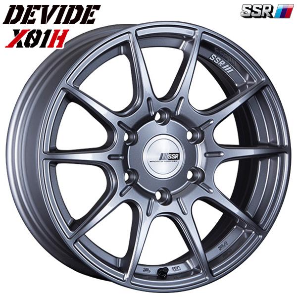 SSR DEVIDE ディバイド X01H 17インチ 6.5J 6H139.7 +38 ダークシルバー アルミホイール単品 1本 4本以上送料無料