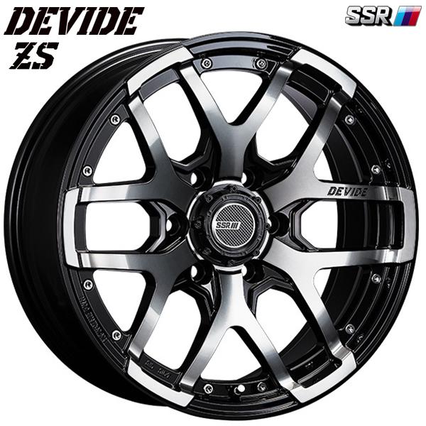SSR DEVIDE ディバイド ZS 17インチ 8.0J 6H139.7 +20 アッシュブラック アルミホイール単品 4本セット 送料無料