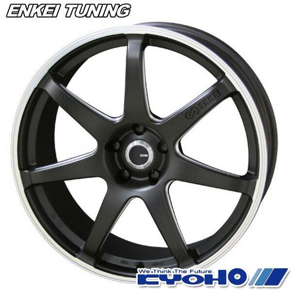 共豊 ENKEI TUNING エンケイチューニング SC38 17インチ 7.0J 5H100 +48 マットブラック/リムエンドポリッシュ アルミホイール単品 1本 4本以上送料無料｜treasure-one-company