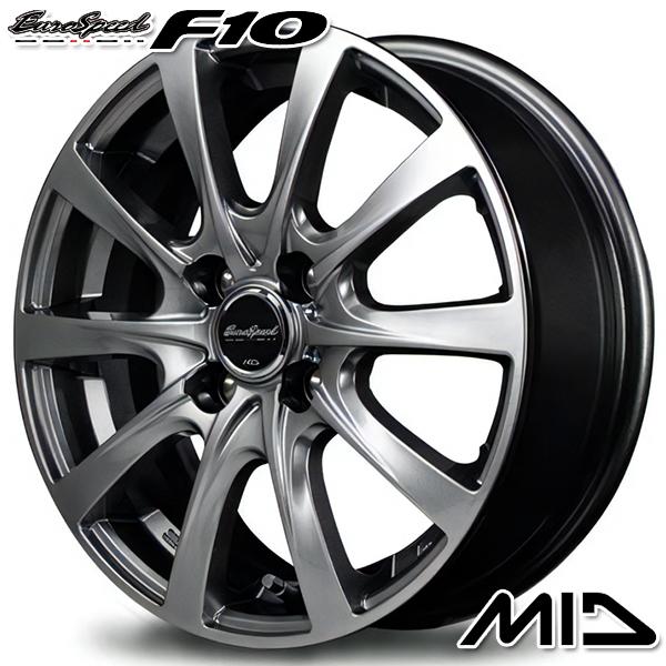 サマータイヤ ホイールセット 195/65R15インチ 4H100 MID F10 メタリックグレー マッドスター ラジアルA/T ホワイトレター