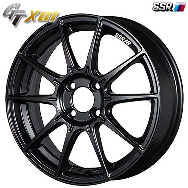 SSR - GTX01 16in 5.0J 4H100 +48 滑っこい黒いこと 軽銀車輪単品 1本 4本以上貨物輸送無料 自動車-アルミホイール-タイヤ、ホイール