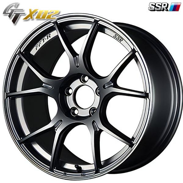 SSR - GTX02 18in 7.5J 5H100 +48 暗然たるしろがね色 軽銀車輪単品 1本 4本以上貨物輸送無料 アルミホイール-タイヤ、ホイール