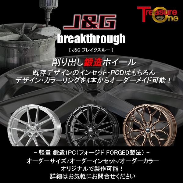 鍛造 トレジャーワン J\u0026G ブレイクスルー JGB005 21インチ 9.0J 5H120 ブラック/ミーリング アルミホイール単品 1本 4本以上送料無料_1