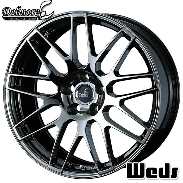 WEDS - 18in 7.0J 5H114.3 +45 Weds ウェッズ デルモア LCS SBC 軽銀車輪単品 1本 タイヤ、ホイール-自動車