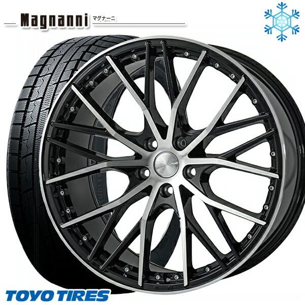 235/50R18インチ TOYO トーヨー ウィンター トランパス TX 5H114.3 スタッドレスタイヤホイール4本セット マグナーニ MCM