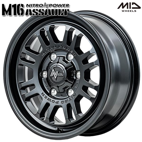 マルカサービス ハイエース MID ナイトロパワー M16 アサルト 15インチ
