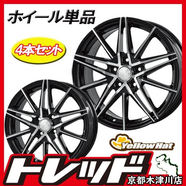 17インチ 6.5J 5H114.3 +52 アルミホイール単品 4本セット 1台分 トレジャーワン ブロンクス TB01 ブラックポリッシュ