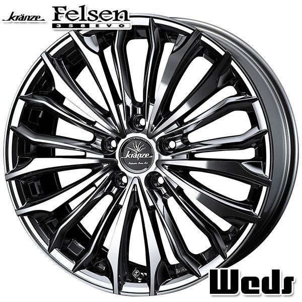 18インチ 7.5J 5H100 +48 Weds ウェッズ クレンツェ フェルゼン 358 EVO アルミホイール単品 1本