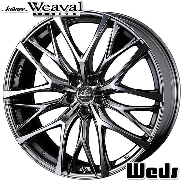 WEDS - 20in 8.5J 5H114.3 +35 Weds ウェッズ クレンツェ ウィーバル 100 EVO 軽銀車輪単品 1本 タイヤ、ホイール-自動車