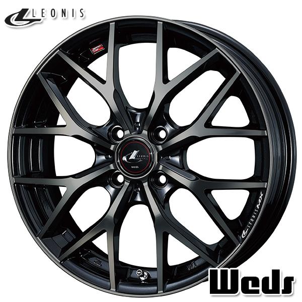 WEDS - ライズ等 Weds LEONIS ウェッズ レオニス MX 16in 6.0J 4H100 +42 PBMC/TI 軽銀銀輪単品 4本仕かける 貨物輸送無料