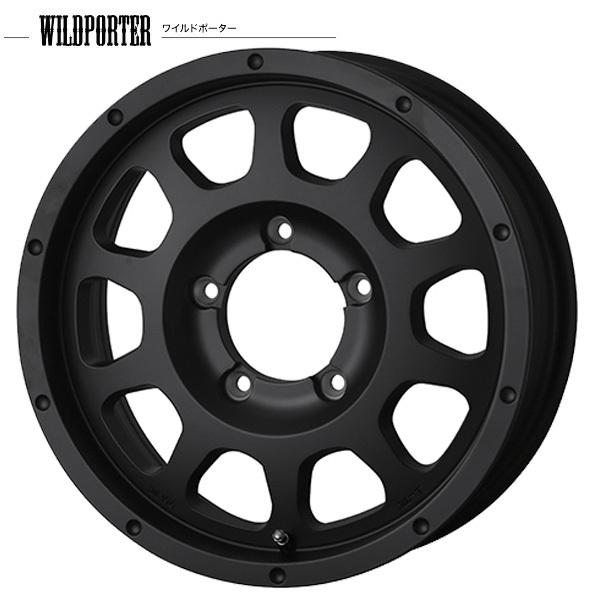 ジムニー 16インチ 5.5J 5H139.7 +22 アルミホイール単品 4本セット トレジャーワン ワイルドポーター クロステン マットブラック