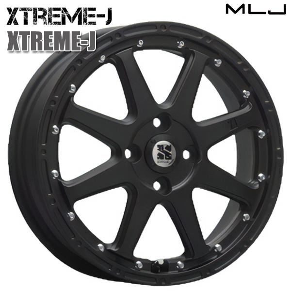 MLJ エクストリームJ フラットブラック 15インチ 4.5J 4H100 +43 