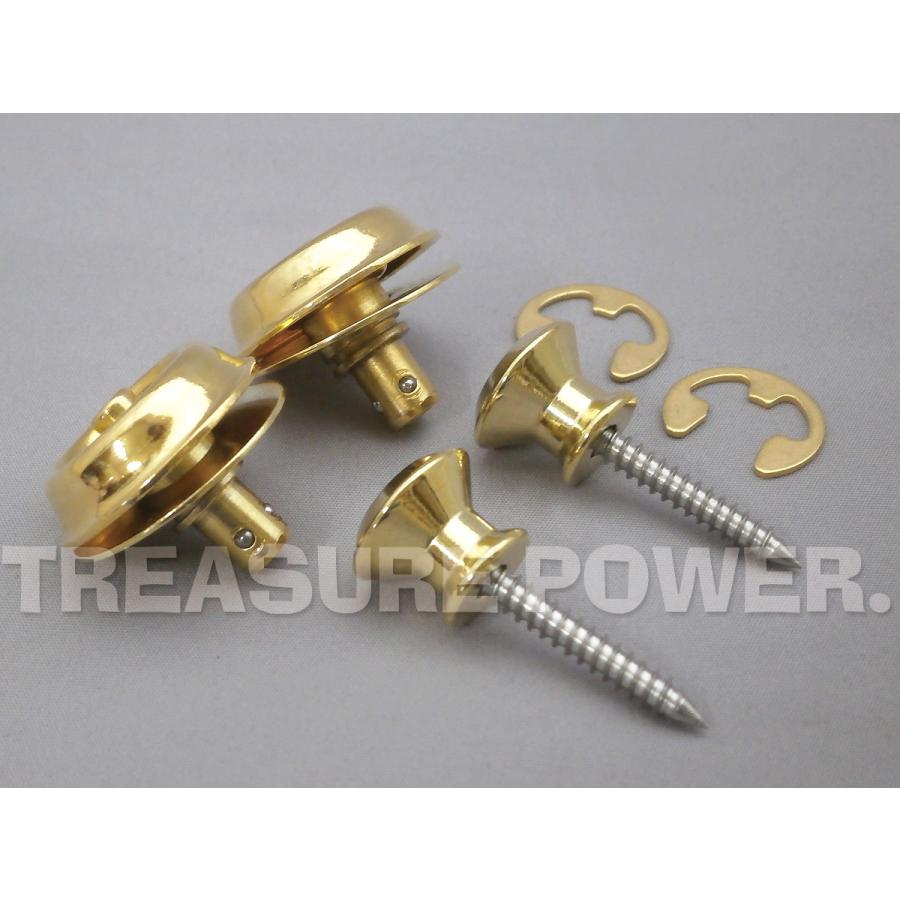 Jim Dunlop ストラップロックピン Dual Design/SLS-1034G/Gold