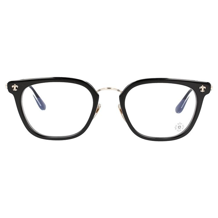 新春SALE！ メガネ フレーム クロムハーツ CHROME HEARTS PCメガネ ブルーライトカット 老眼鏡 伊達 ブランド めがね STRAPADICTOME BK GP 51 プレゼント ギフト 【TMF3019368449】(110400円)