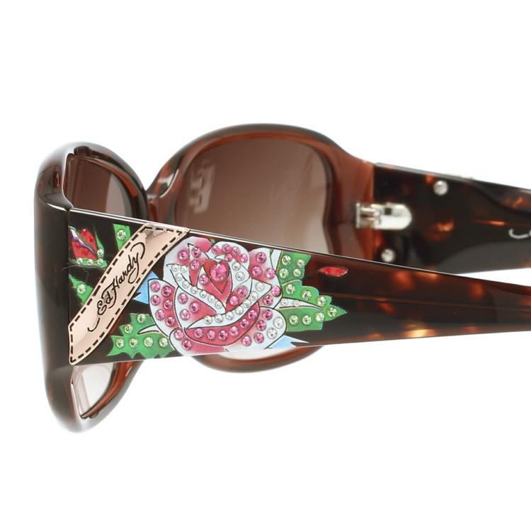 エド ハーディー サングラス EdHardy ROSE ブラウンホーン 茶 ブラウン グラデーション メンズ 男性 レディース 女性 プレゼント ギフト ラッピング無料｜treasureland｜05