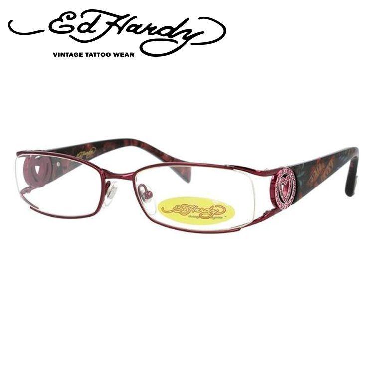 Ed Hardy（エド・ハーディー） メガネ フレーム フレーム PCメガネ