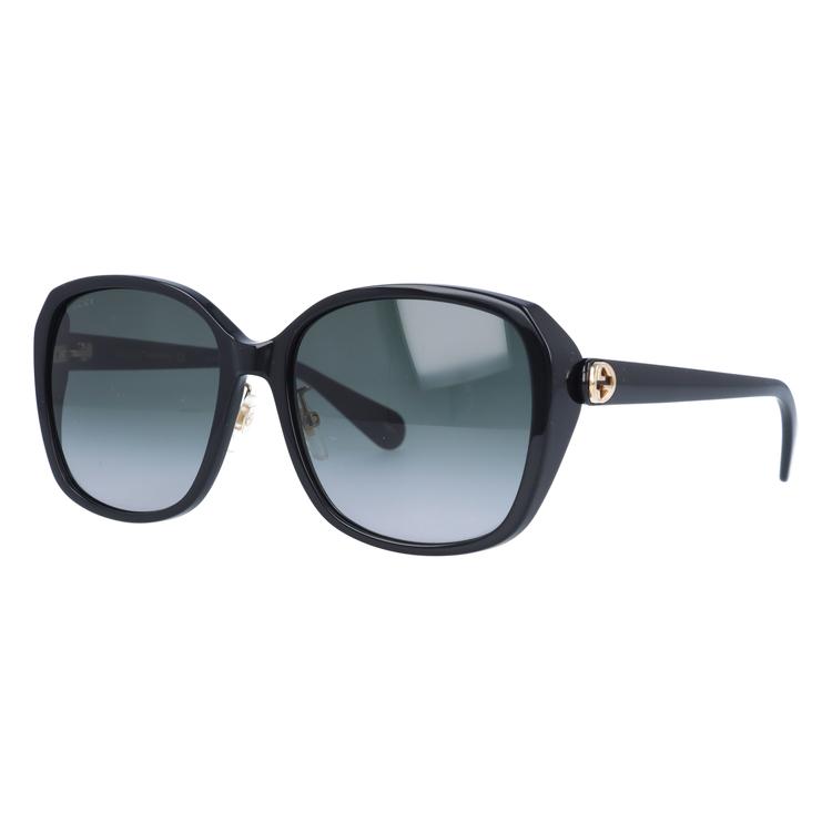 【美品】GUCCI グッチ サングラス BLACK インターロッキング ブラック GUCCI - グッチ GUCCI インターロッキングG サングラス 衣料品