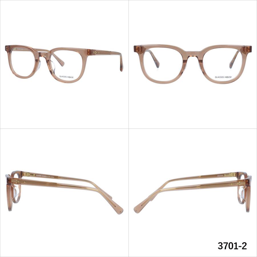 グラスハウス メガネフレーム 伊達メガネ アジアンフィット GLASSES HOUSE GH 3701 48 ウェリントン メンズ レディース グラスハウス 伊達メガネ メガネフレーム PCメガネ ブルーライトカット
