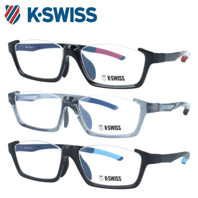 K-SWISS（ケースイス） メガネ フレーム 伊達メガネ 老眼鏡 ブルー