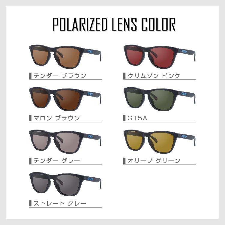 Frogskins オークリー 偏光レンズセット サングラス 釣り 運転 メンズ