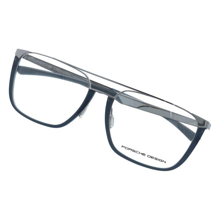 ポルシェデザイン メガネフレーム PCメガネ 老眼鏡 伊達メガネ PORSCHE DESIGN P8388 C 57 ウェリントン ダブルブリッジ メンズ レディース 国内正規品