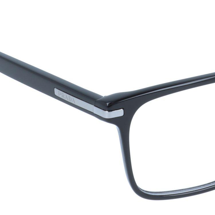 売れ済銀座 プラダ メガネ フレーム 国内正規品 伊達メガネ 老眼鏡 ブルーライトカット パソコン スマホ ブランド PRADA PR 14WVF 1AB1O1 56サイズ スクエア 眼鏡