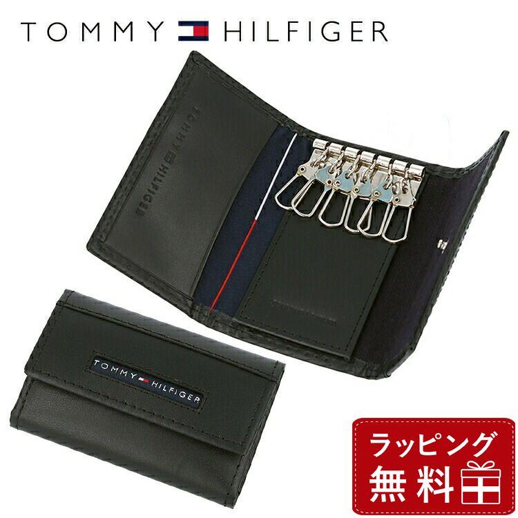 トミーヒルフィガー Tommy Hilfiger キーケース メンズ 男性 ブラック 10周年記念イベントが 31tl17x017 001 0094 5692 01 本革 黒 6連