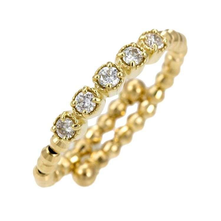 【即納!最大半額!】 K18YG イエローゴールド ダイヤモンド 0.16ct リング 形状記憶 スパイラルリング 6CDA4096760-KB 天然石, いつもアンのお花屋さん 9b9b1b56