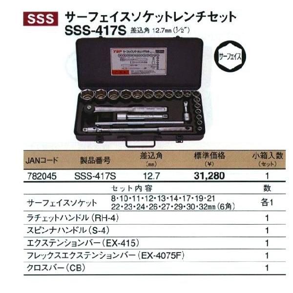 ☆正規品新品未使用品 トップ工業 TOP SSS-417S サーフェイスソケットレンチセット差込角12.7mm ドライバー、レンチ ☆正規品新品未使用品 トップ工業 TOP SSS-417S サーフェイスソケットレンチセット差込角12.7mm ドライバー、レンチ