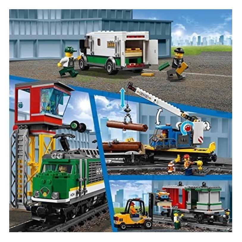 レゴ(LEGO)シティ 貨物列車 60198 おもちゃ 電車 訳アリ 箱に痛みあり 