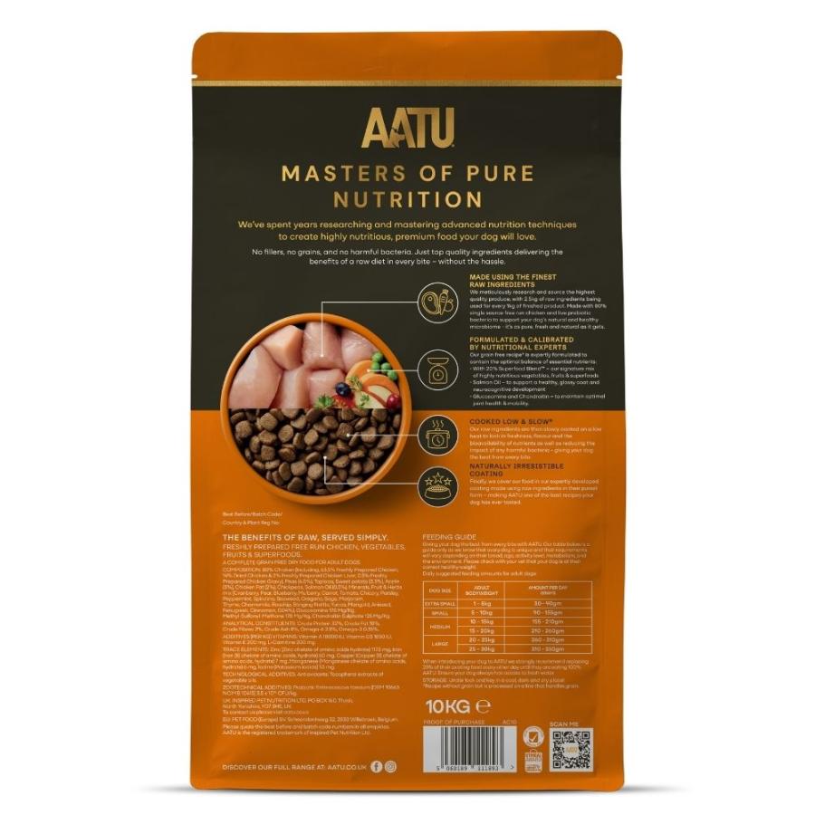 AATU アートゥー チキン ドライ ドッグフード 全犬種 成犬用 10kg_1