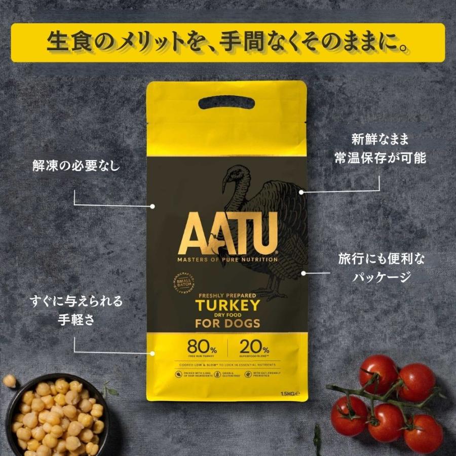 AATU アートゥー ターキー ドライ ドッグフード 全犬種 成犬用 10kg