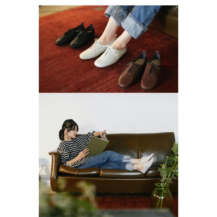 ファッチャーモ公式 日本製 lacci ラッチ ソフトレザー レースアップ