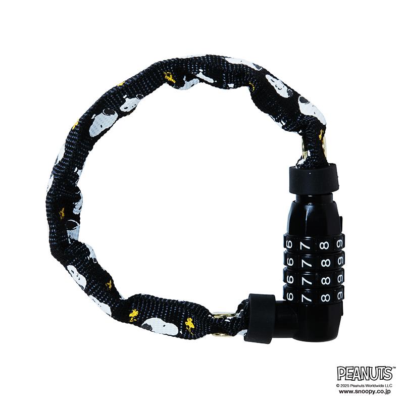 [PIG] PEANUTS デザイン CHAIN LOCK DIAL TYPE（チェーンロック ダイヤルタイプ）4x300mm（ピーナッツ/スヌーピー/自転車/ロック/鍵/盗難防止/バッテリー） | SNOOPY | 02