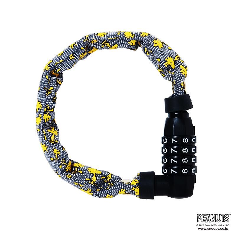 [PIG] PEANUTS デザイン CHAIN LOCK DIAL TYPE（チェーンロック ダイヤルタイプ）4x300mm（ピーナッツ/スヌーピー/自転車/ロック/鍵/盗難防止/バッテリー） | SNOOPY | 04