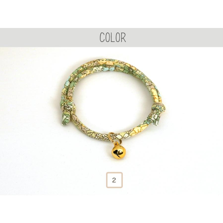 猫 首輪 おしゃれ かわいい (ガーデンひも猫首輪) 軽くて気にならないので首輪が苦手な猫ちゃんや子猫にもおすすめ |  | 02