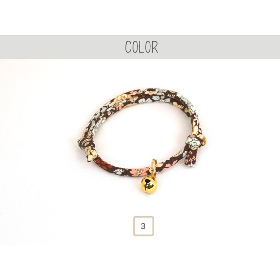 猫 首輪 おしゃれ かわいい (ガーデンひも猫首輪) 軽くて気にならないので首輪が苦手な猫ちゃんや子猫にもおすすめ |  | 03