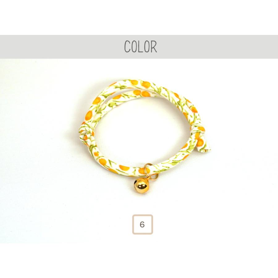 猫 首輪 おしゃれ かわいい (ガーデンひも猫首輪) 軽くて気にならないので首輪が苦手な猫ちゃんや子猫にもおすすめ |  | 06