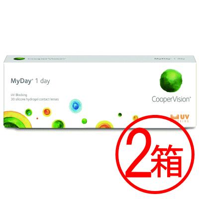 マイデイ 1箱30枚入 2箱セット 1日交換 ワンデー 1day コンタクト