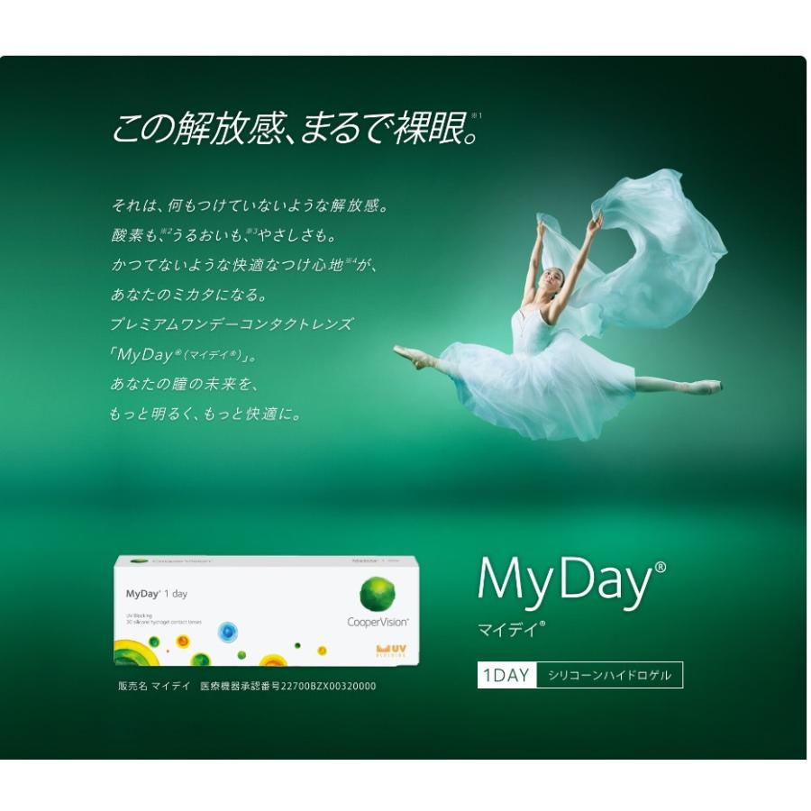 マイデイ 1箱30枚入 2箱セット 1日交換 ワンデー 1day コンタクト