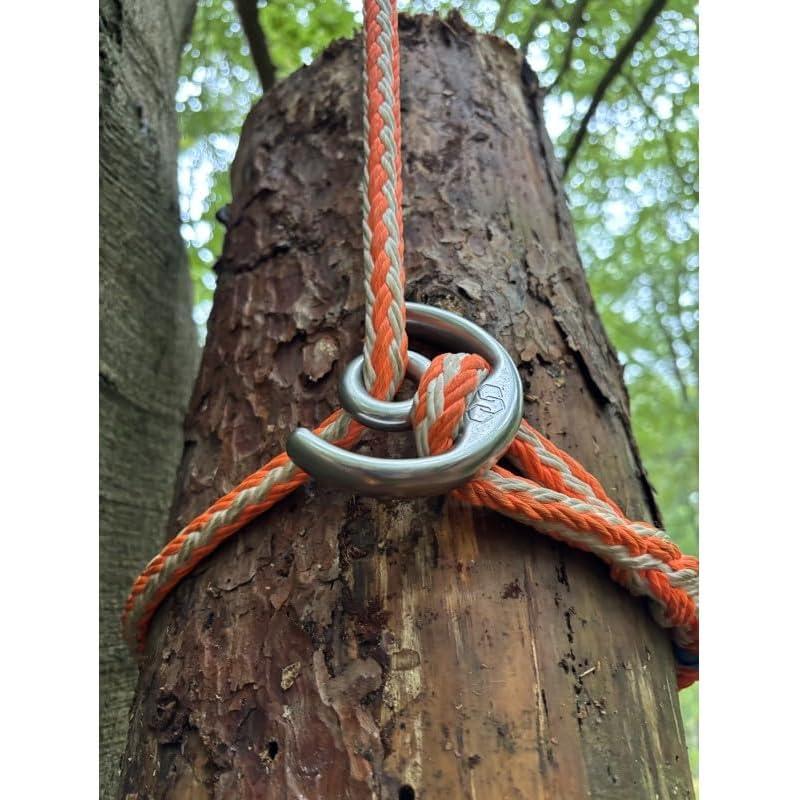 TreeUPウーピースリングリング付 250cm アーボリスト リギング 造園 Amazon | Meyoppm ツリーポートAラップ、ウーピースリング 3/4インチ x