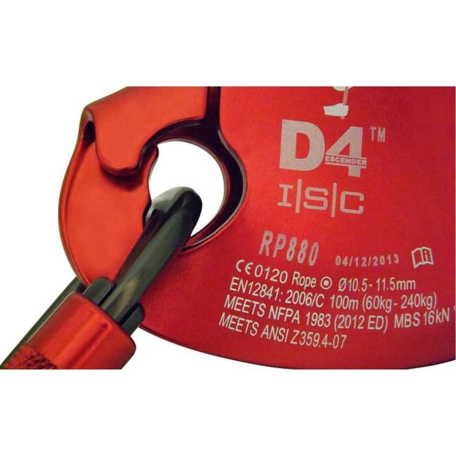 ISC D4 Work Descender ディセンダー 下降器具 RP880A1.3 : TREE GEAR