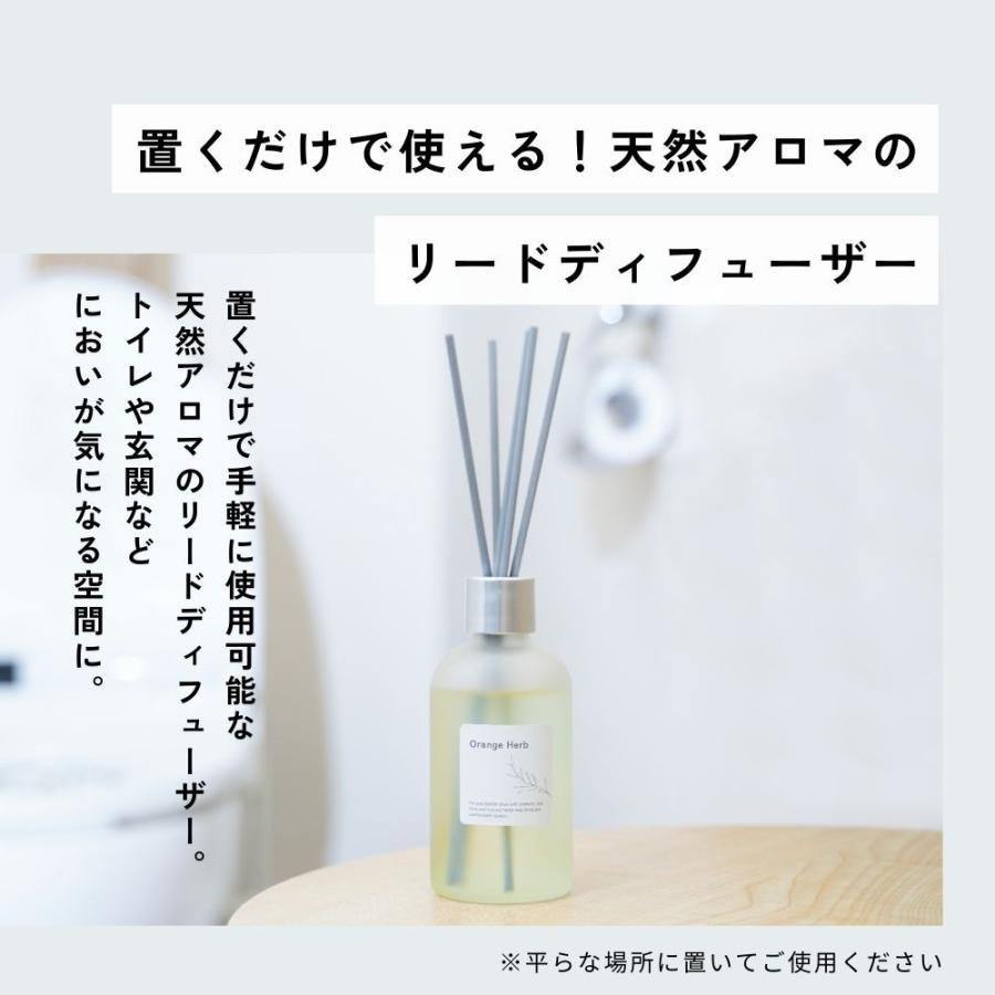 生活の木 公式 天然消臭アロマ リードディフューザー オレンジハーブ